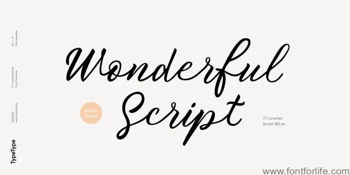 TT Lovelies Script Font
