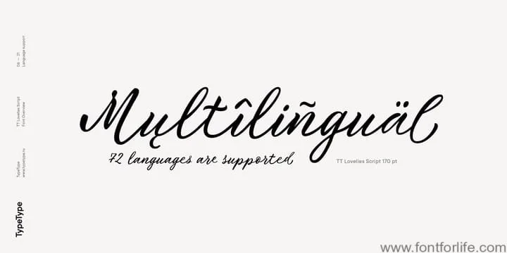 TT Lovelies Script Font