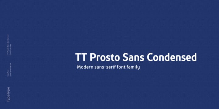 TT Prosto Sans Condensed Font Family Free Download