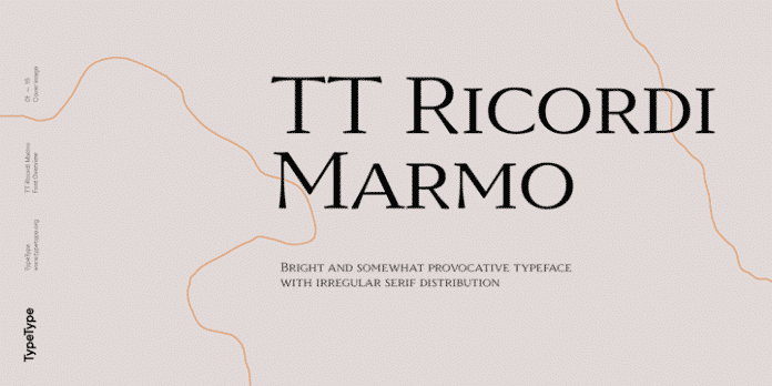 TT Ricordi Marmo Font Family