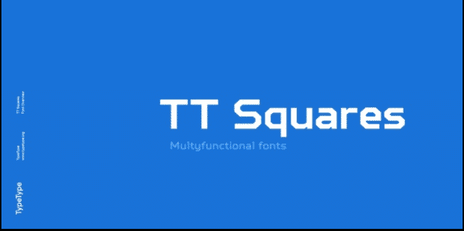 TT Squares Font