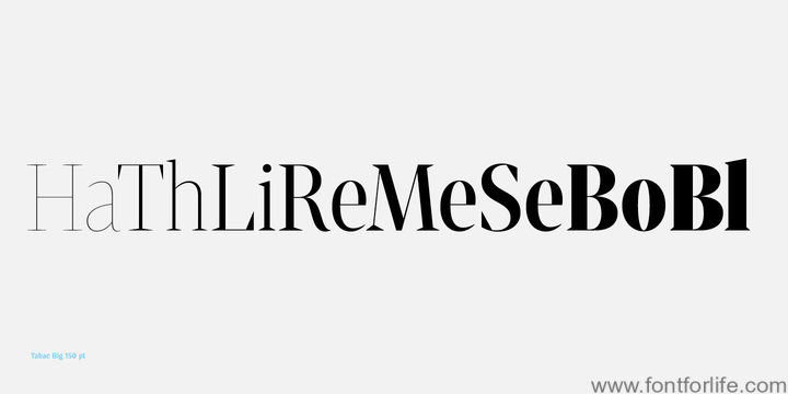 Tabac Big Font Family