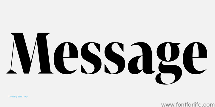 Tabac Big Font Family