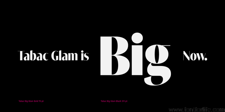 Tabac Big Glam Font Family