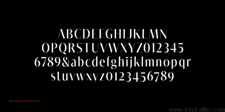 Tabac Big Glam Font Family