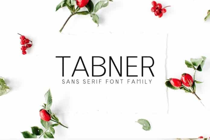 Tabner Sans Serif Typeface