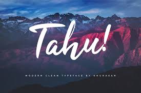 Tahu - Modern Clean Script Font