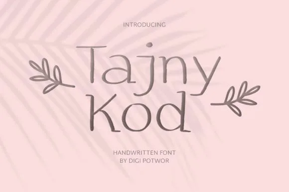Tajny Kod Font