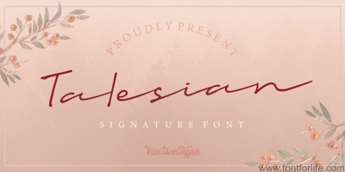 Talesian Signature Font