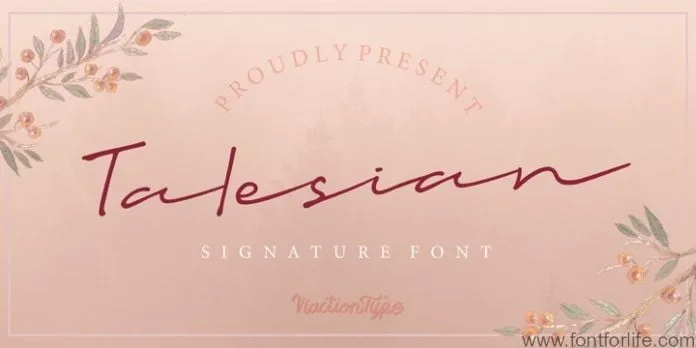Talesian Signature Font