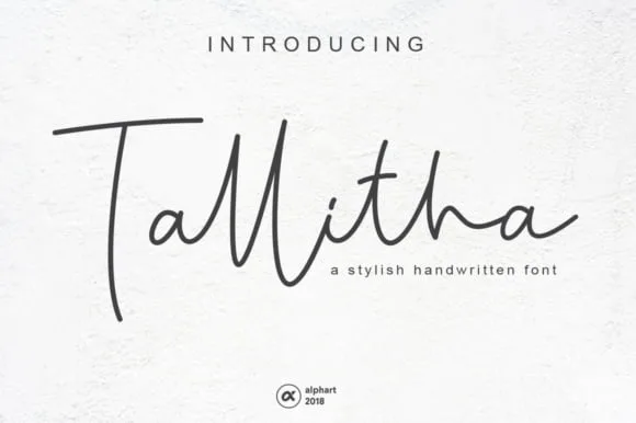 Tallitha Handwritten Font
