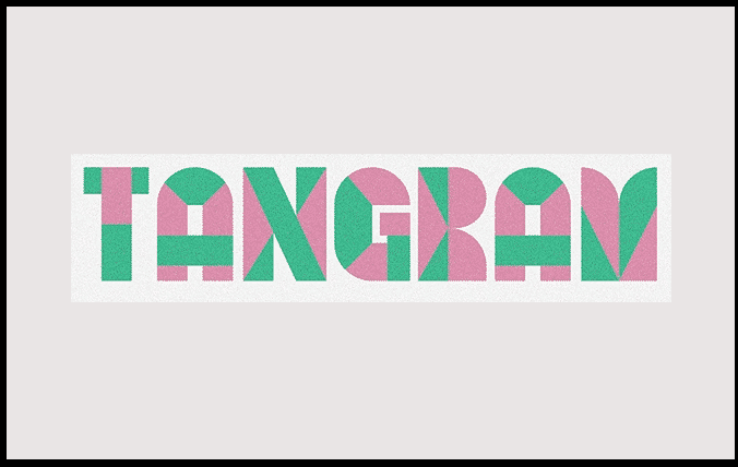 Tangram font