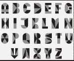 Tangram font