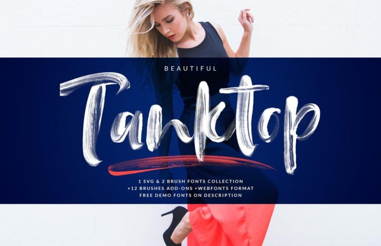 Tanktop SVG & Brush Fonts Free Download