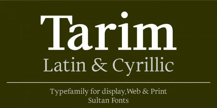 Tarim Font