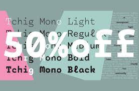 Tchig Mono Font
