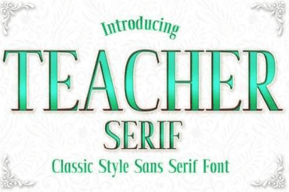 Teacher Font