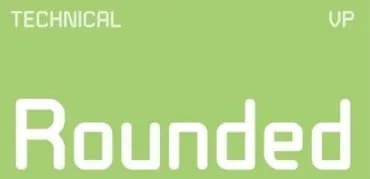Technical Rounded Sans Serif Font