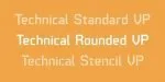 Technical Rounded VP Font