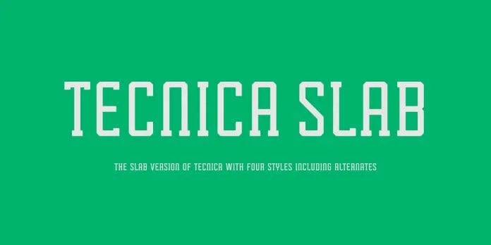 Tecnica Slab Font