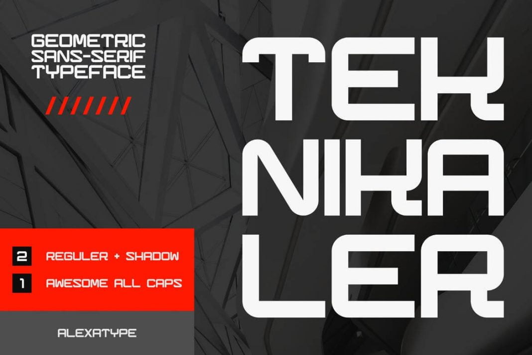 Teknikaler - Geometric Sans Serif Font