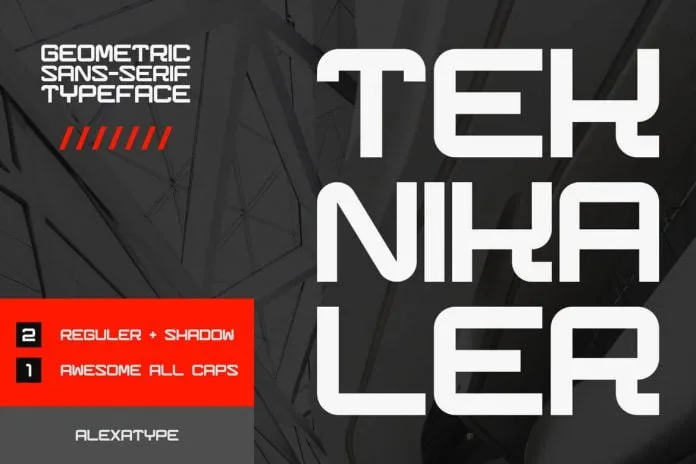 Teknikaler - Geometric Sans Serif Font