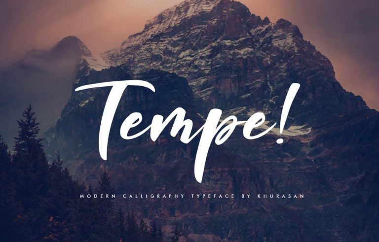 Tempe! Script Font Free Download