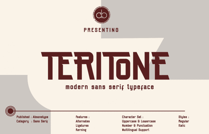 Teritone Font