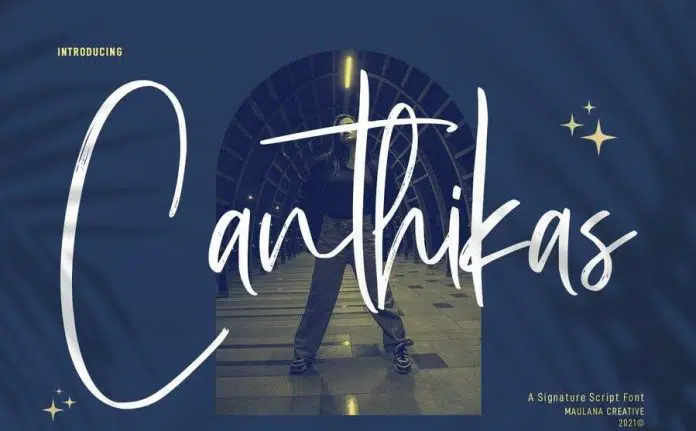 Canthikas - Signature Script Font