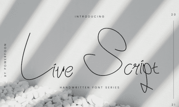 Live Script Font