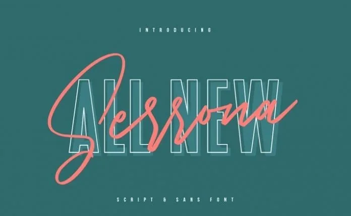 Serrona Script Font Duo