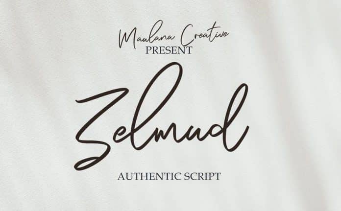 Zelmud Authentic Script Font