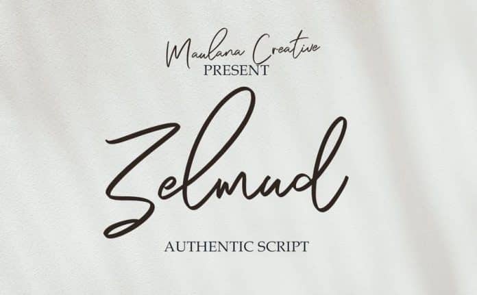 Zelmud Authentic Script Font