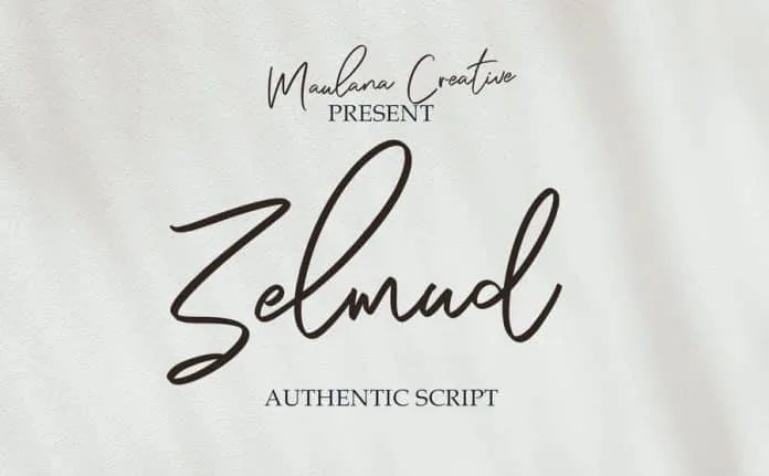 Zelmud Authentic Script Font