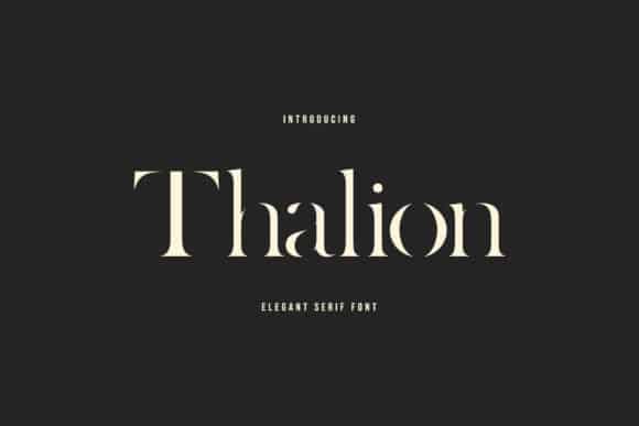 Thalion Font