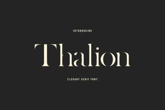 Thalion Font