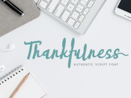 Thankfulness Font
