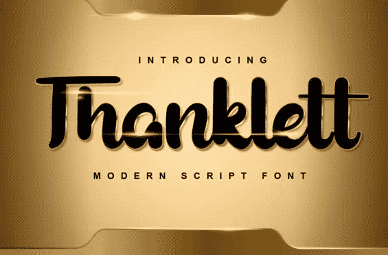 Thanklett Font