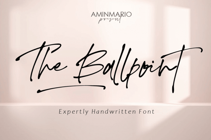 The Ballpoint Font