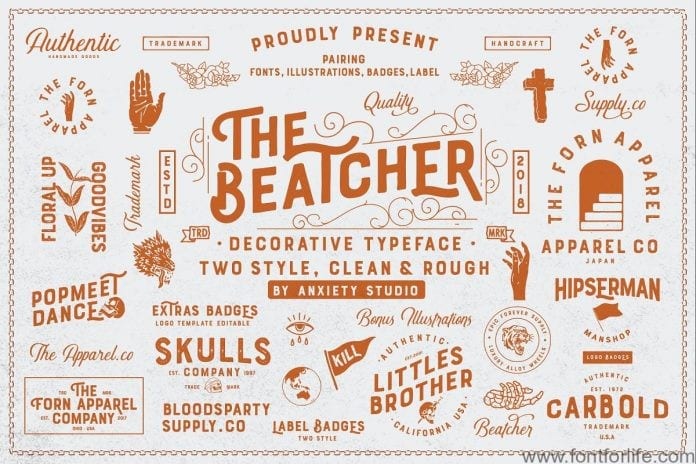 The Beatcher Typeface Font