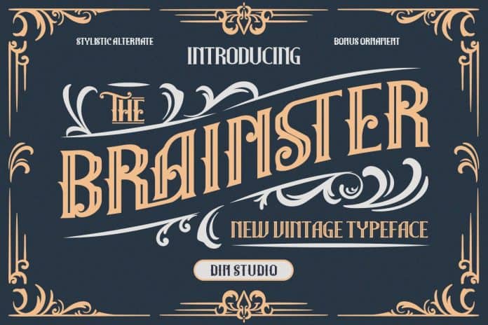 The Brainster - Vintage Display Font