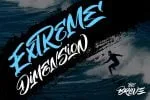 The Brave Custom Handlettering Brush Script