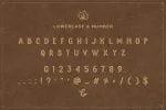 The Brewski Textured Typeface Font