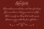 The Bridgeta Font