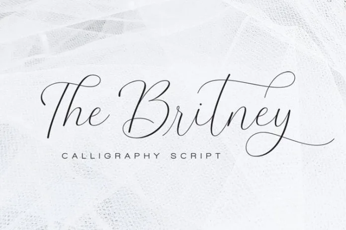 The Britney - Calligraphy Script