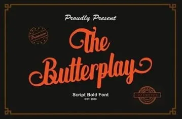 The Butterplay Font