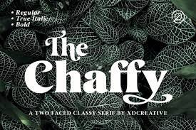 The Chaffy font