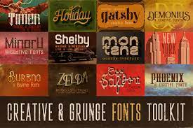 The Creative & Grunge Font Toolkit