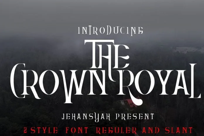 The Crown Royal Font
