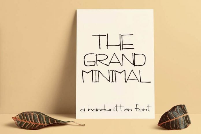 The Grand Minimal Font